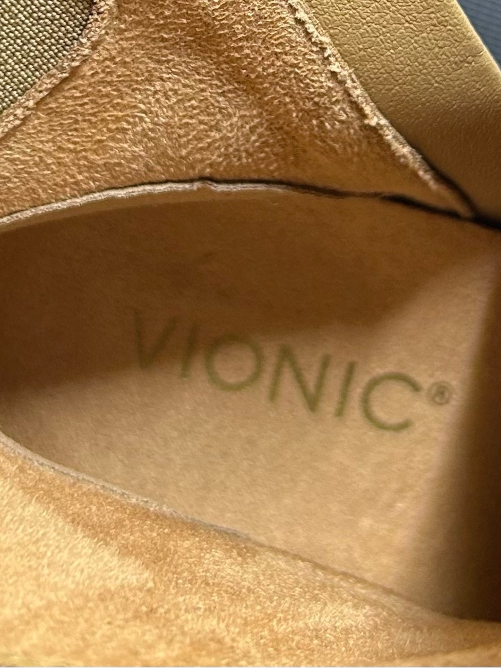 Vionic Metallic Croc-Embossed Ankle Boots - Gold Like NEW Size 6.5 - Picture 10 of 12